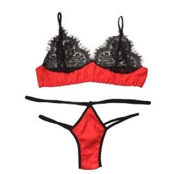 Σετ Bralette με G-String με κορδονάκια