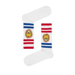 Γυναικείες Βαμβακερές κάλτσες με σχέδιο Lion Head σε Λευκό χρώμα