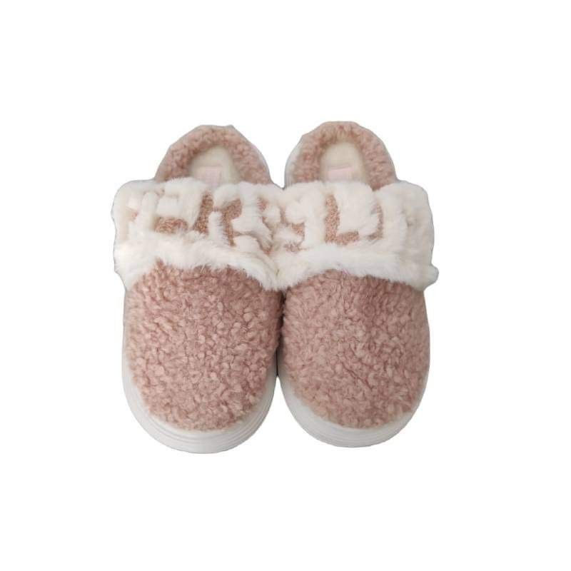 Γυναικείες Παντόφλες με σχέδιο Slippers σε Ροζ χρώμα