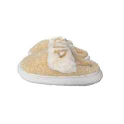 Γυναικείες Παντόφλες με σχέδιο Slippers σε Κίτρινο χρώμα