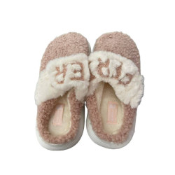 Γυναικείες Παντόφλες με σχέδιο Slippers σε Ροζ χρώμα