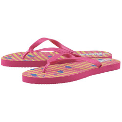 Γυναικείες Σαγιονάρες με σχέδιο Φλαμίνγκο σε Ροζ Κίτρινο χρώμα