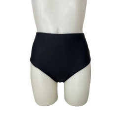 Γυναικείο Ψηλόμεσο corset Μπικίνι Σλιπ σε Μαύρο χρώμα