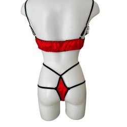 Σετ Bralette με G-String με κορδονάκια