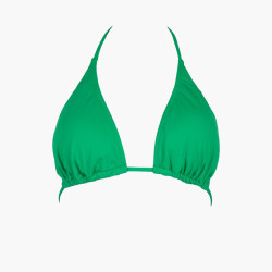 Γυναικείο Bikini Top Τριγωνακι  με ενίσχυση Plus Size σε Πράσινο χρώμα