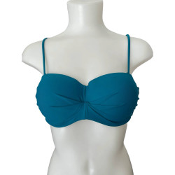 Γυναικείο Strapless Bikini Top σε Πετρολ χρώμα