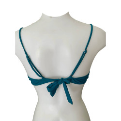 Γυναικείο Strapless Bikini Top σε Πετρολ χρώμα