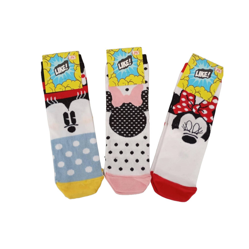 Like Παιδικές Κάλτσες σχέδιο Minnie Σετ 3 τμχ