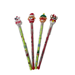 Σετ 4 ΤΜΧ Μηχανικά Μολύβια σχέδιο Christmas σε Πράσινο και Κόκκινο χρώμα