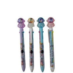 Ballpoint Pen σχέδιο Space Σετ 4 τμχ σε Ροζ, Σιελ, Μωβ & Λευκό χρωμα