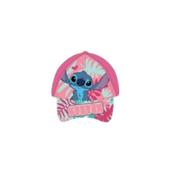 Παιδικό Καπέλο Τζόκεϋ uv protection Stitch 54cm σε Φούξια χρώμα