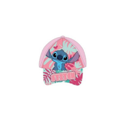 Παιδικό Καπέλο Τζόκεϋ uv protection Stitch 52cm σε Ροζ χρώμα