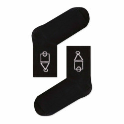 Unisex Κάλτσες με σχέδιο Squid Game σε Μαύρο χρώμα