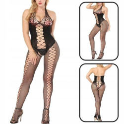 Σέξι Γυναικεία Ολόσωμη Φόρμα Δίχτυ Μαύρο χρωμα