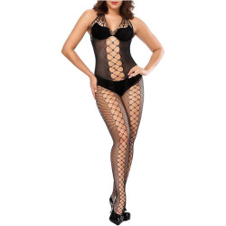 Σέξι Γυναικεία Ολόσωμη Φόρμα Δίχτυ Μαύρο χρωμα