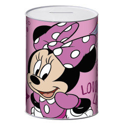 Μεταλλικός Κουμπαράς Minnie σε Ροζ χρώμα