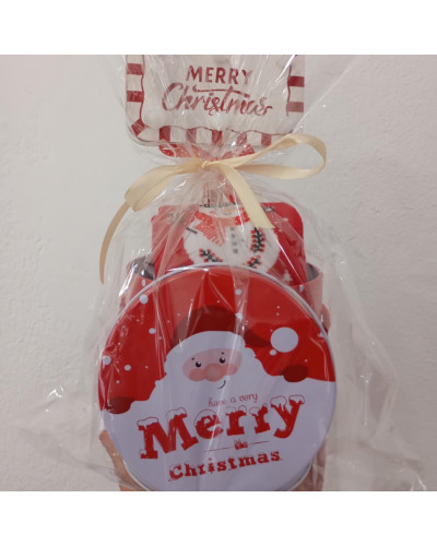 Tengda Gift Set Πινακίδα Christmas & Χριστουγεννιάτικες Καλτσες σε Μεταλλικό κουτί / Συσκευασία Δώρου